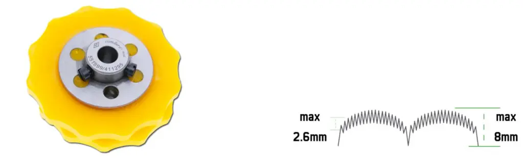 Cam de zigzag de 24 pontos 2.6mm -8mm Singer 457 EverPeak