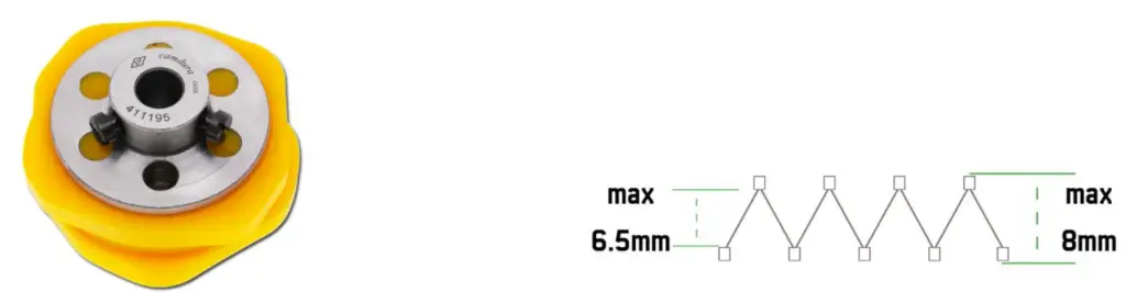 Cam de zigzag 6.5mm - 8mm Singer 457 EverPeak