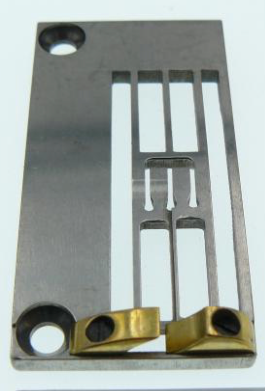 Chapa de agulha  /  espelho recobrimento com guias de tombar costuras Pegasus EverPeak