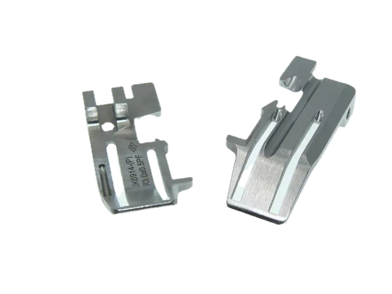 Base de calcador de 2 agulhas arrasto superior para piping 3mm EverPeak (JK6914-(P)R3.0x0.5PF)