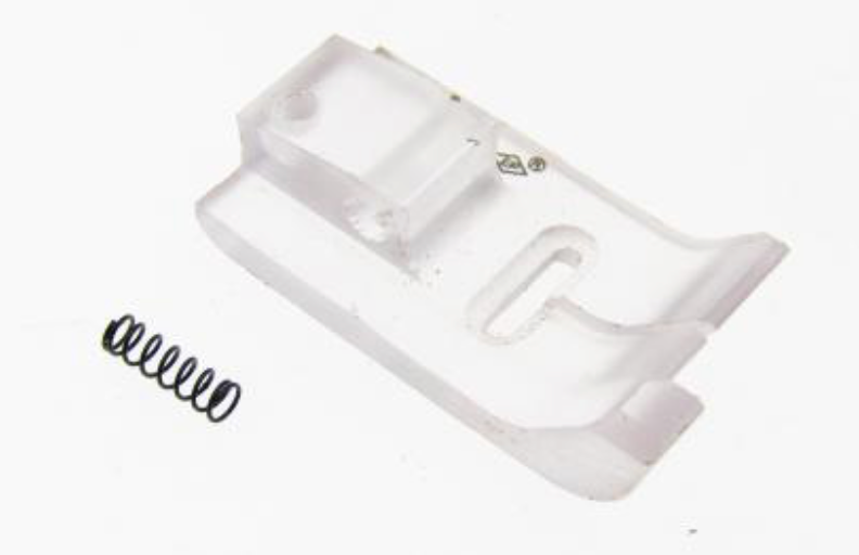 Base de calcador de zig zag transparente com guia esquerdo para zigzag de 5.5mm Juki  /  Singer para tecidos médios EverPeak
