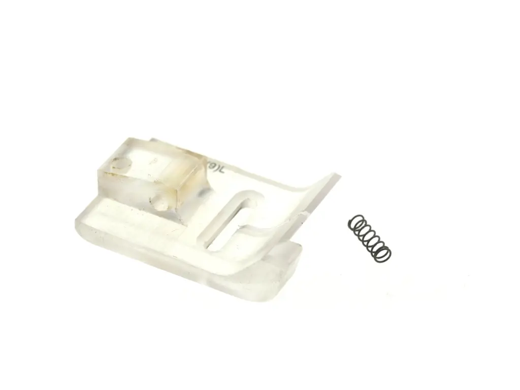 Base de calcador de zig zag transparente com guia esquerdo para zigzag de 9mm Juki  /  Singer EverPeak