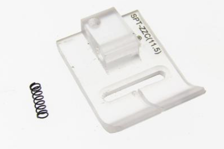 Base de calcador de zig zag transparente para zigzag de 11.5mm Juki  /  Singer para tecidos grossos EverPeak