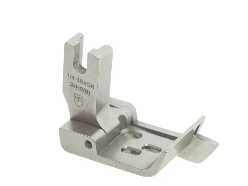 Calcador 3 agulhas para Juki MH380 1/4 (1/8+1/8)  com guia direito a 2.4mm - 6.4mm EverPeak