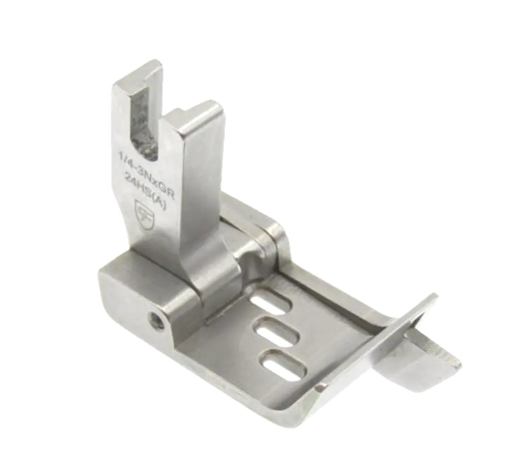 Calcador 3 agulhas para Juki MH380 1 / 4 com guia direito a 2.4mm - 6.4mm EverPeak