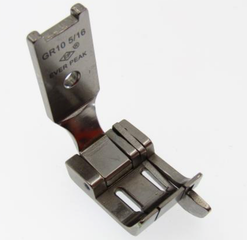 Calcador de duas agulhas 7.94mm Ponto preso com guia direito a 1mm para tecidos medios EverPeak