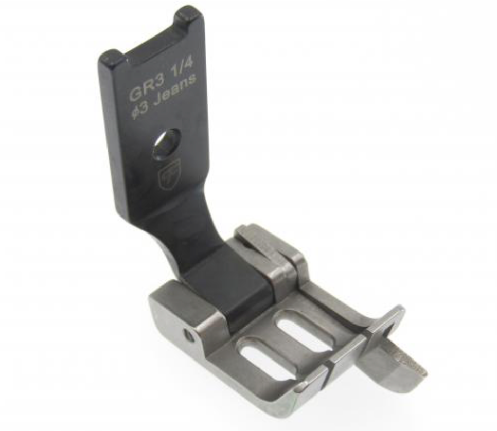 Calcador de duas agulhas Ponto preso 6.4mm com guia direito a 3mm para grossos EverPeak