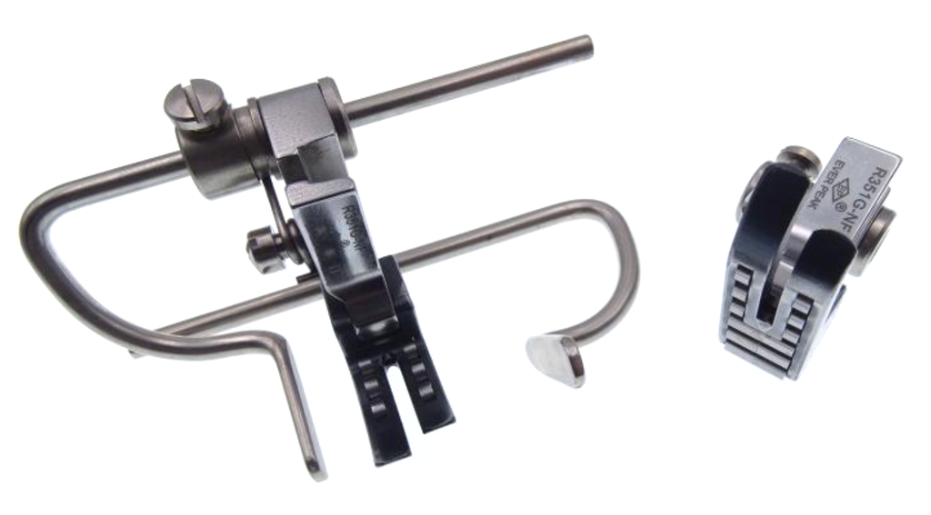 Calcador p.c. duplo arrasto de roletos para materias medios com guia EverPeak