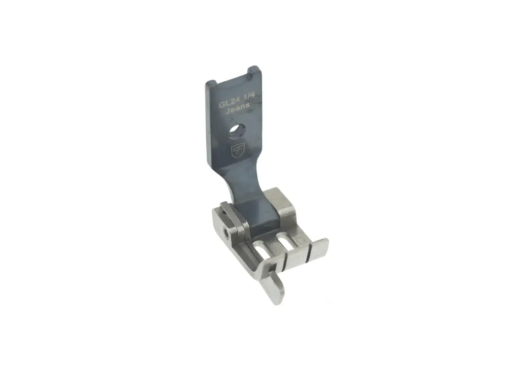 Calcador para maquina 2 agulhas 6.4mm ponto preso  com guia esquerdo 2.4mm para grossos EverPeak
