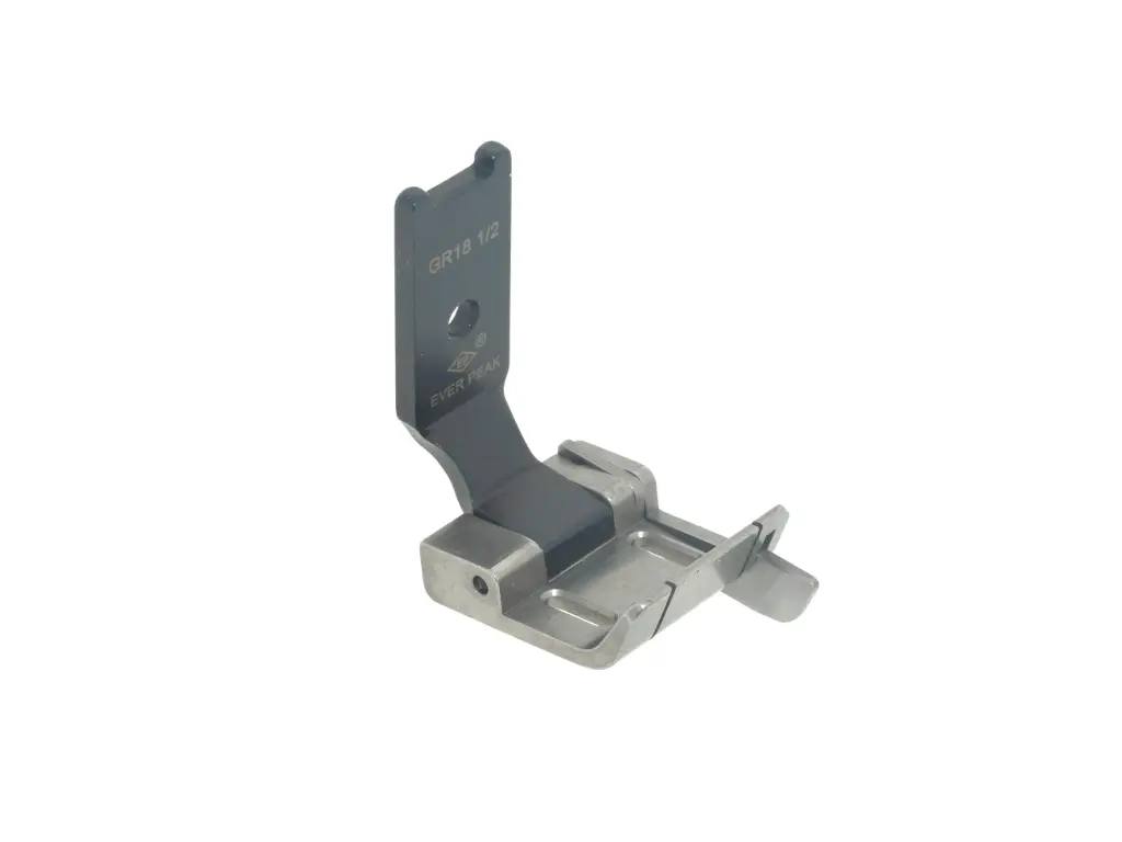 Calcador para maquina de 2 agulhas 12.7mm Ponto preso com guia direito a 1.8mm para tecidos medios EverPeak