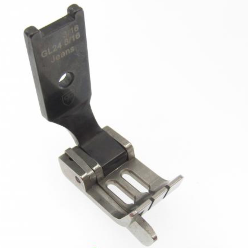 Calcador para maquina de 2 agulhas 4.8mm  com guia esquerdo 2.4mm para grossos EverPeak