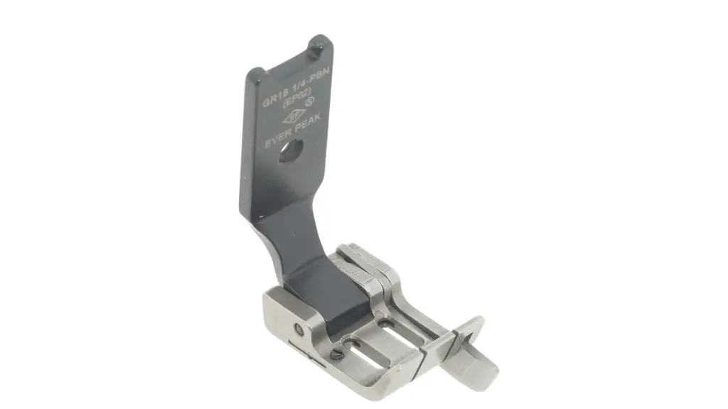 Calcador para maquina de 2 agulhas 6.4mm Ponto preso com guia direito a 1.8mm para tecidos medios com remate limpo PBN EverPeak