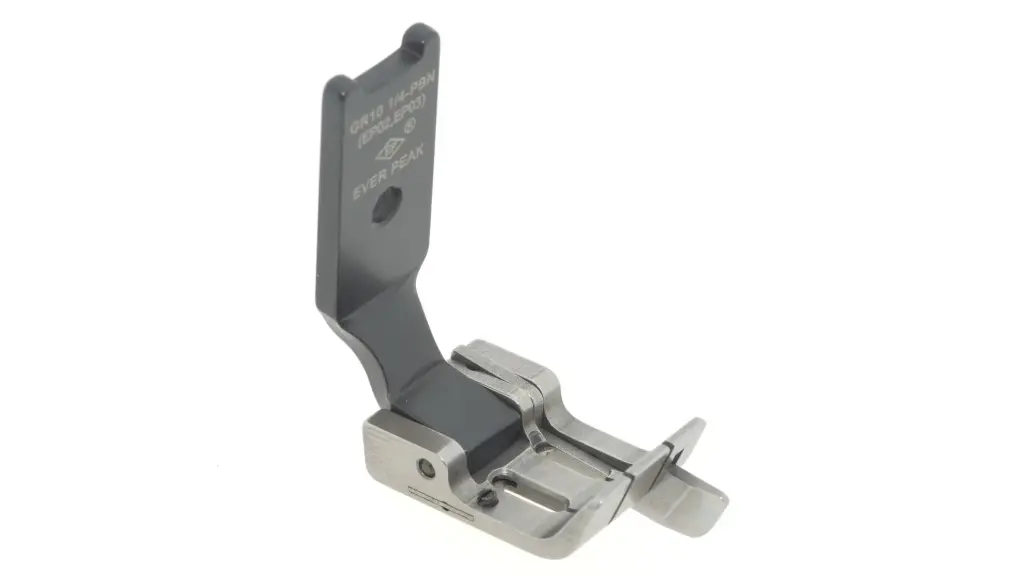 Calcador para maquina de 2 agulhas 6.4mm Ponto preso com guia direito a 1mm para tecidos medios com remate limpo PBN EverPeak