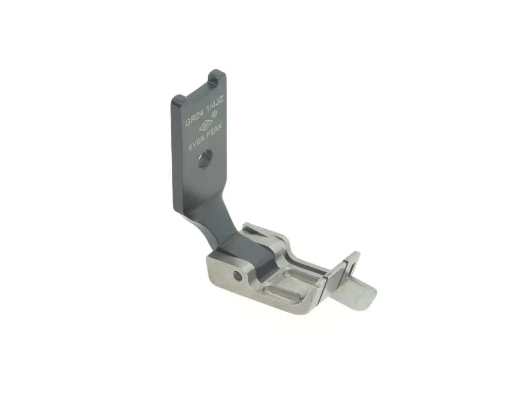 Calcador para maquina de 2 agulhas 6.4mm Ponto preso com guia direito a 2.4mm para tecidos grossos EverPeak