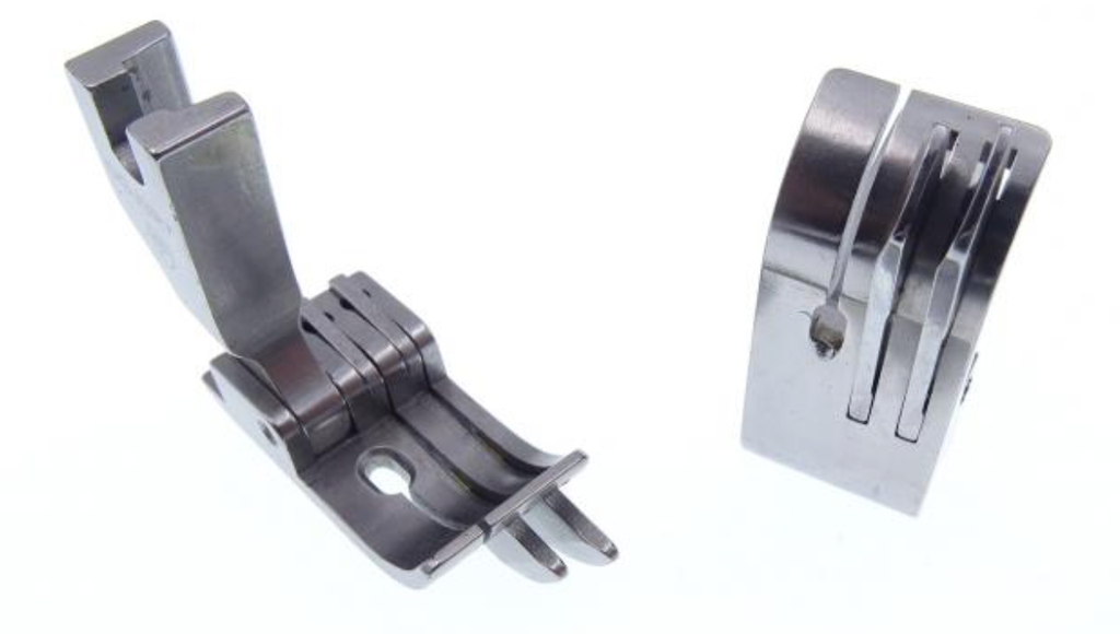 Calcador ponto preso c /  duplo guia direito 2.3mm da agulha ao 1 guia e 2.2mm entre guias EverPeak