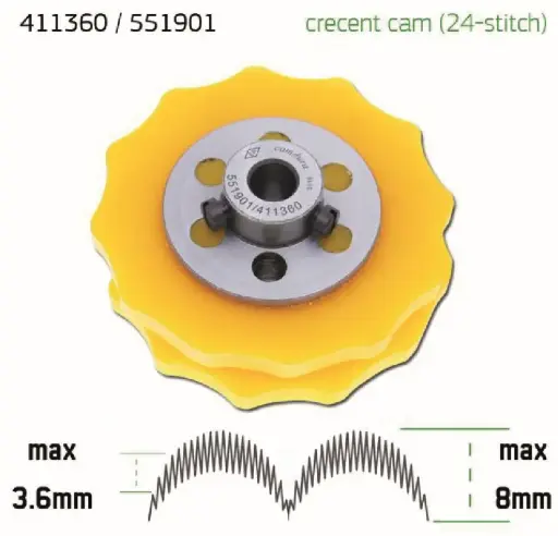 [Ev.551901/411360] Cam de zigzag Singer 457 EverPeak