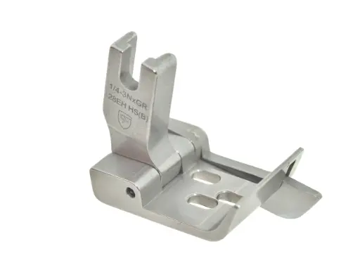 [Ev.1/4-3NxGR28EH.HS(B)] Calcador 3 agulhas para Juki MH380 1/4 - 6.4mm com guia direito a 2.8mm EverPeak