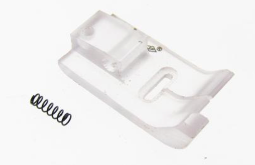 [Ev.SPT-ZZB(5.5)L] Base de calcador de zig zag transparente com guia esquerdo para zigzag de 5.5mm Juki  /  Singer EverPeak