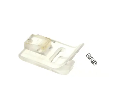 [Ev.SPT-ZZC(9)L] Base de calcador de zig zag transparente com guia esquerdo para zigzag de 9mm Juki  /  Singer EverPeak