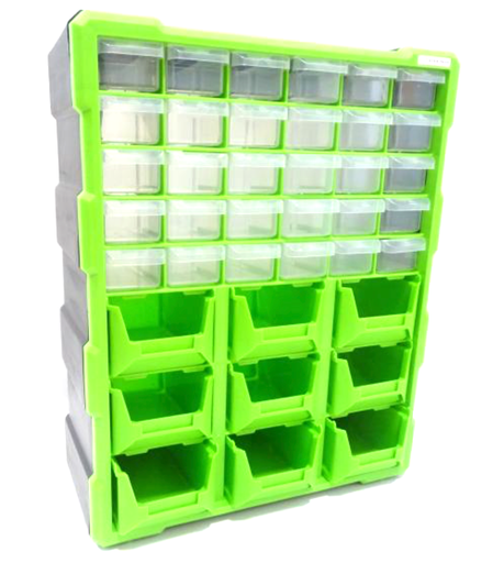 [Ev.LTB-1] Caixa de arrumação com 39 gavetas com 38x47x16cm