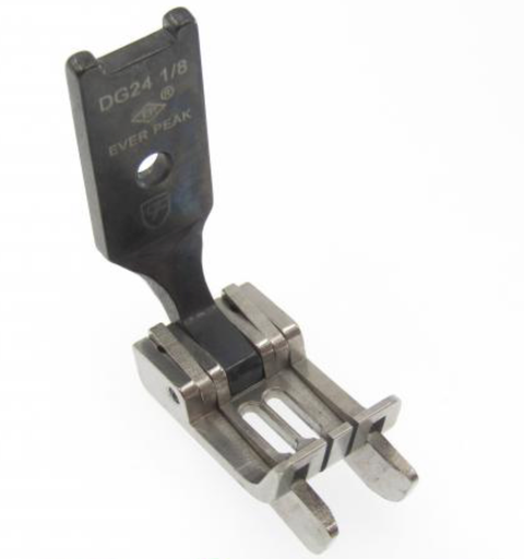 [Ev.DG24-1/8Jeans] Calcador 2 agulhas 1 / 8 para grossos c /  duplo guia com 2.4mm de margem EverPeak