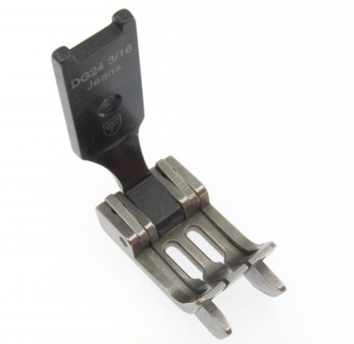 [Ev.DG24-3/16Jeans] Calcador 2 agulhas 3 / 16 para grossos c /  duplo guia com 2.4mm de margem EverPeak