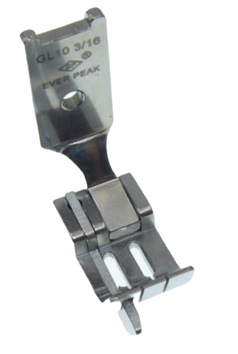 [Ev.GL10-3/16] Calcador para maquina de 2 agulhas 4.8mm Ponto preso com guia esquerdo a 1mm EverPeak